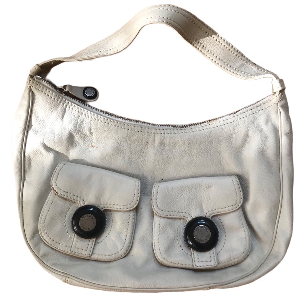 Michael Kors Cream and Black Shoulder Bag